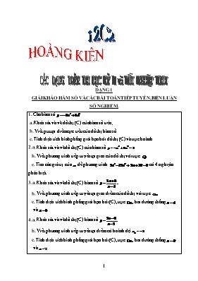 Các dạng Toán thi học kì I và tốt nghiệp THPT